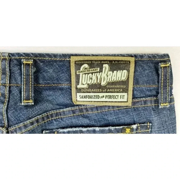 Lucky Brand Sanforized For Perfect Fit 27X31 Long Size 4 Blue Denim Elite Jeans - Picture 2 of 12